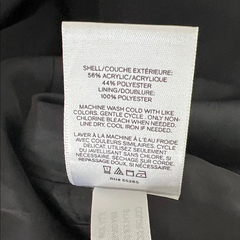 Express Tan Red Navy Tweed Plaid Coat - Picture 12 of 12